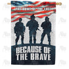 Support Our Troops House Flags