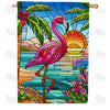 Exotic Birds House Flags