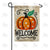 Welcome Polka Dot Pumpkin Double Sided Garden Flag