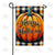 Happy Halloween Pumpkin Plaid Double Sided Garden Flag