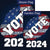 Vote 2024 (Blue) Flags Set (2 Pieces)