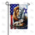 Lion and Lamb USA Israel Double Sided Garden Flag