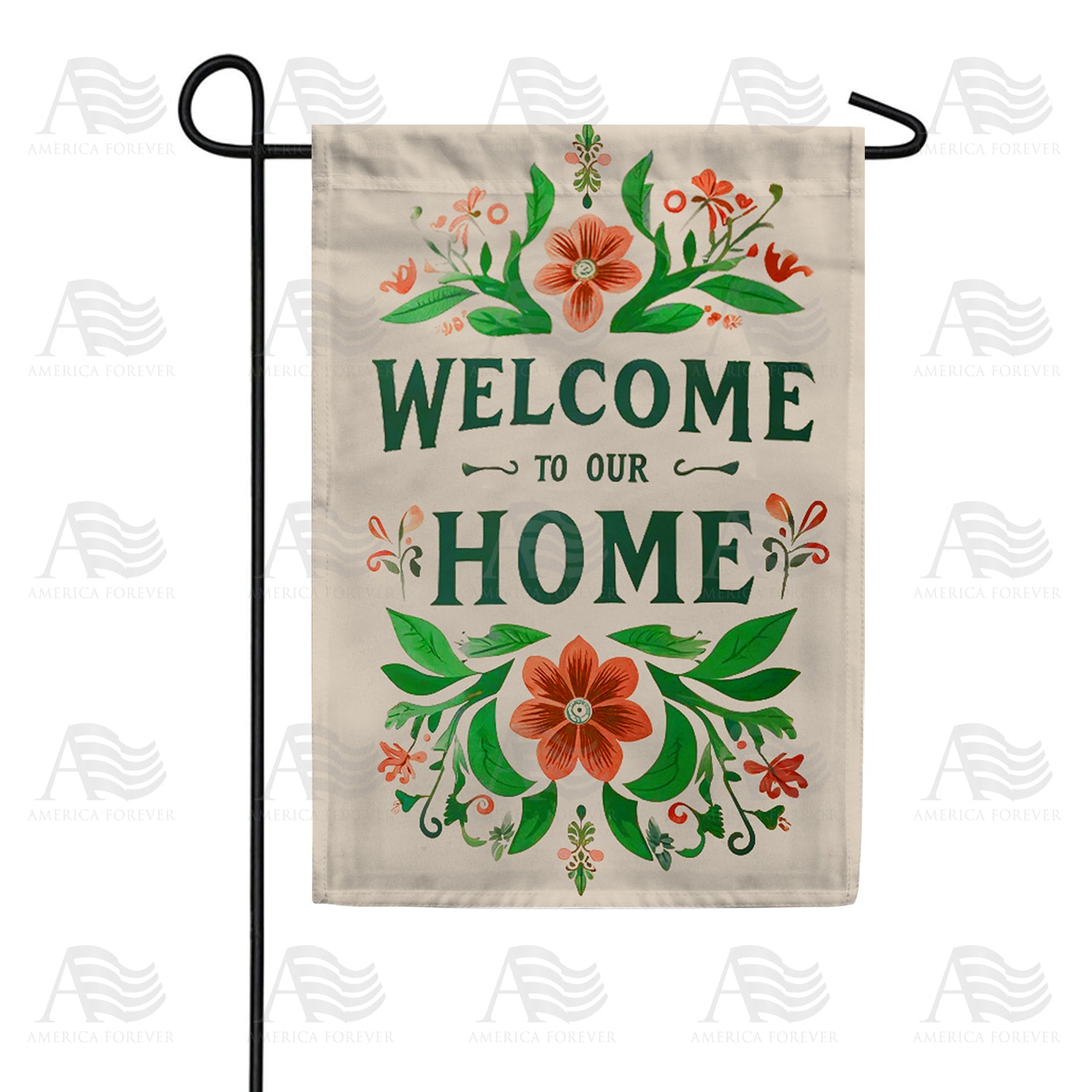 America Forever Welcome to Our Home Double Sided Garden Flag