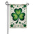 Emerald Elegance Shamrock Double Sided Garden Flag