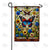 Majestic Butterfly Stained Glass Double Sided Garden Flag