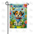 Welcome Puppy Double Sided Garden Flag