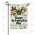 Happy St. Patrick's Day Pets Double Sided Garden Flag