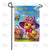 Happy Spring Duck with Flowers Double Sided Garden Flag