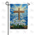 Easter Cross with Lilies Double Sided Garden Flag