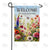 Welcome to Our Garden Wildflowers Double Sided Garden Flag