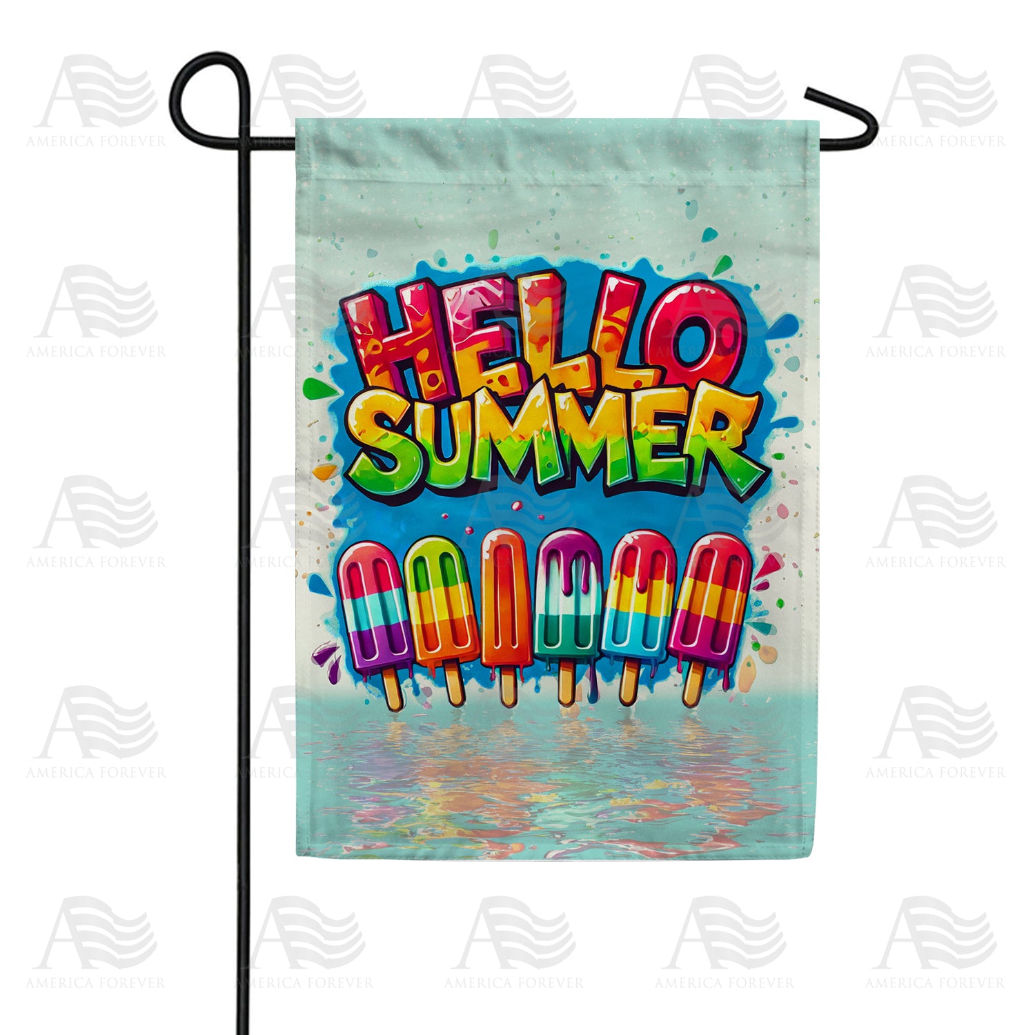 Summer Popsicle Double Sided Garden Flag