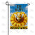 Bee Happy Sunflower Double Sided Garden Flag