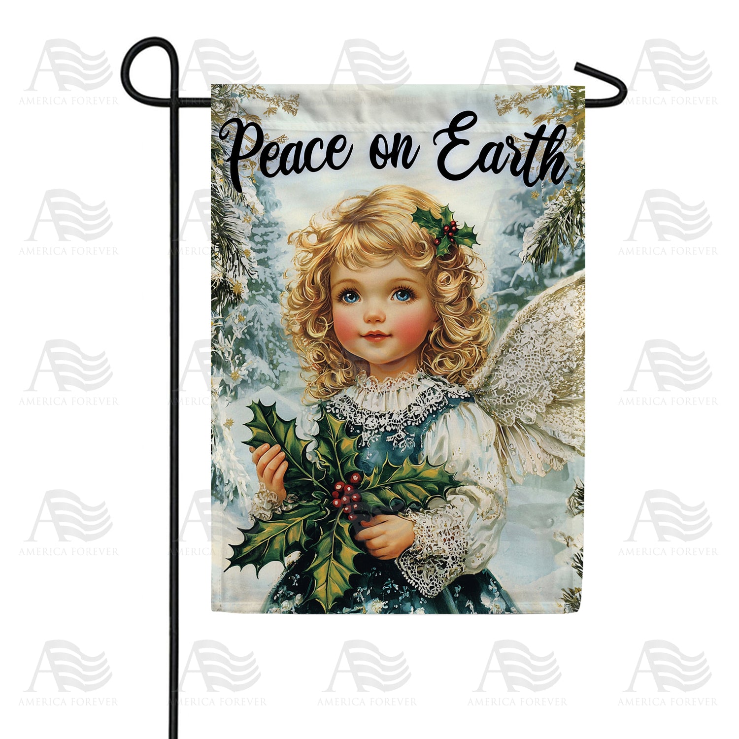 Peace on Earth Angel Double Sided Garden Flag