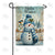 Hello Winter Snowman Double Sided Garden Flag