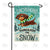 Dachshund Through The Snow Winter Dog Double Sided Garden Flag