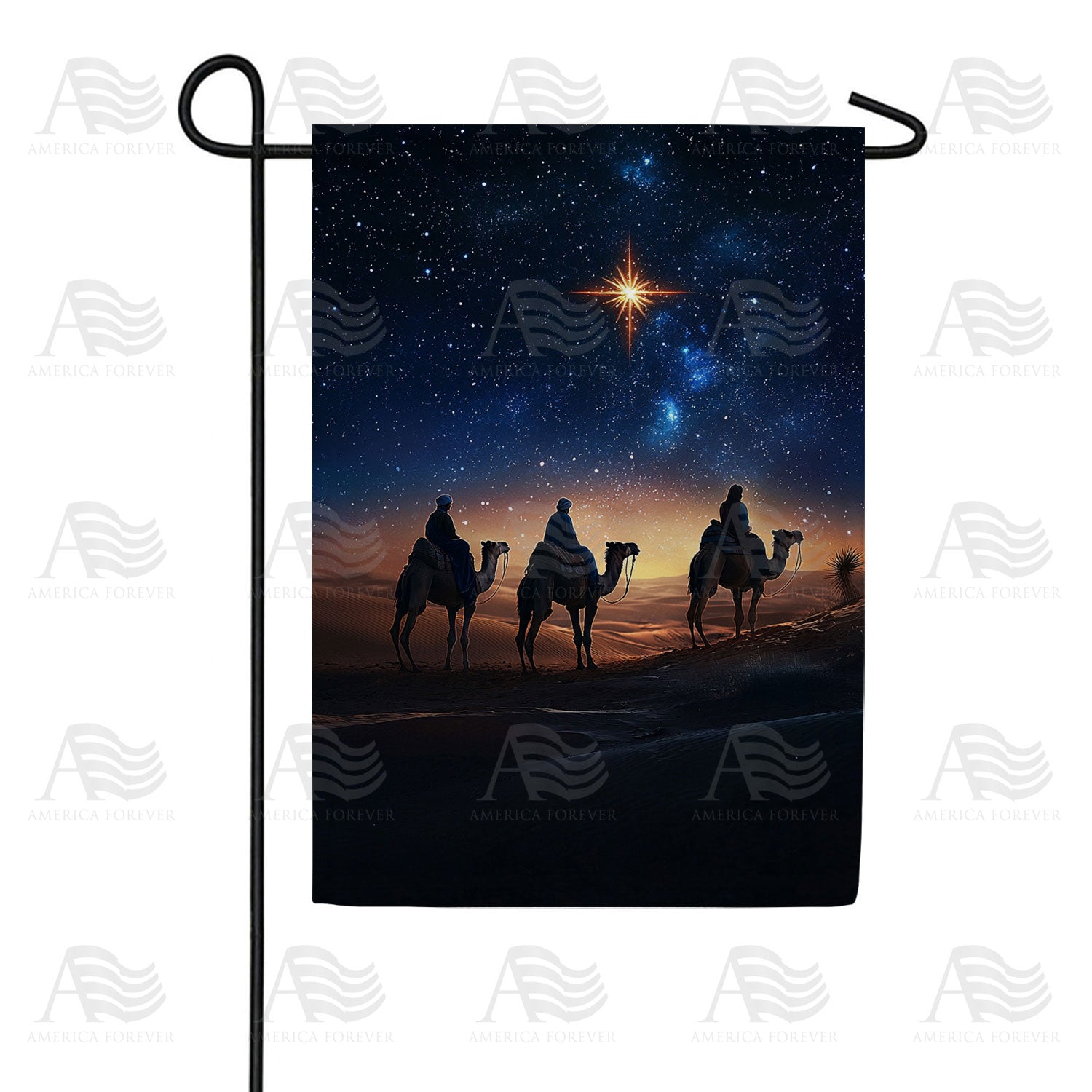 Three Wise Men Christmas Double Sided Garden Flag