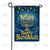 Blue & Gold Hanukkah Menorah Double Sided Garden Flag