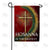 Hosanna Cross Palm Sunday Double Sided Garden Flag