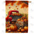 Autumn Harvest Truck Double Sided House Flag