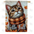 America Forever Hello Fall Cat Double Sided House Flag