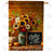 Hello Fall Sunflower Bouquet Double Sided House Flag