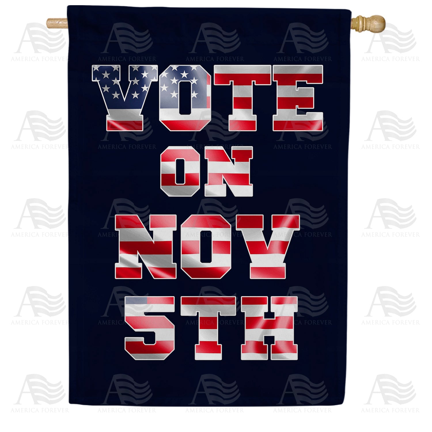 Vote on November 5th Double Sided House Flag