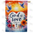 God Is Love Doves Double Sided House Flag