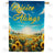 Rejoice Always Sunflowers Double Sided House Flag