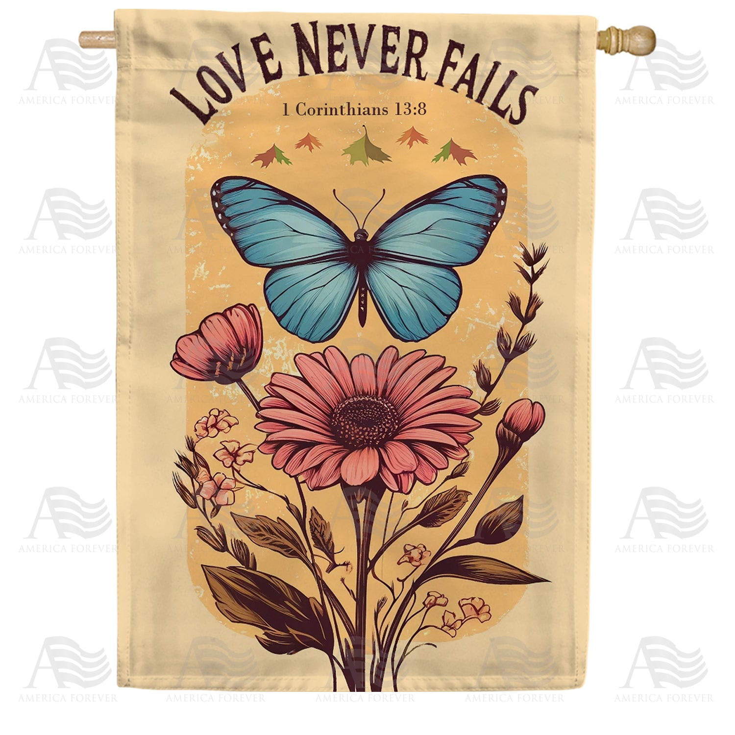 Timeless Love Double Sided House Flag