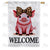 Welcome Pig Double Sided House Flag