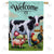 Farm Animal Welcome Double Sided House Flag