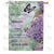 Lilac Butterfly Memorial Double Sided House Flag