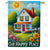 America Forever Our Happy Place Double Sided House Flag