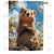 Groundhog Flower Double Sided House Flag