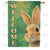 Welcome Bunny Portrait Double Sided House Flag