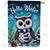 Hello Winter Owl Double Sided House Flag