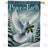 Peace Dove Christmas Double Sided House Flag