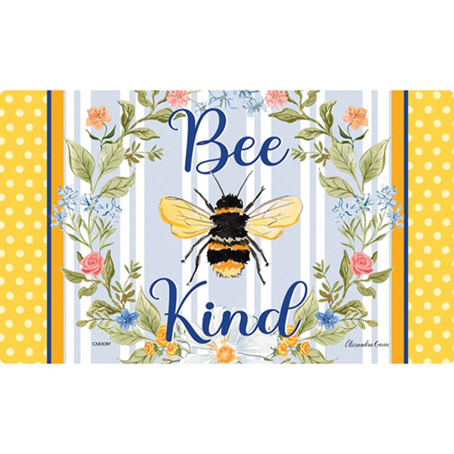 Bee Kind Wreath Doormat