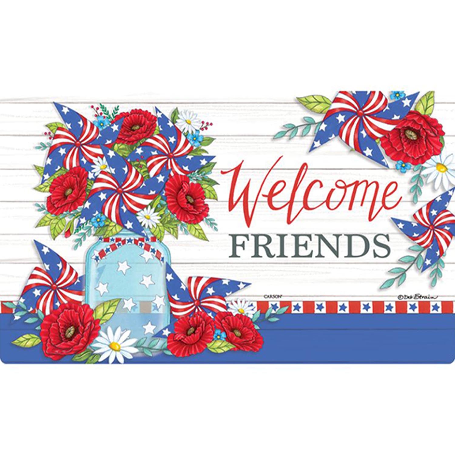 Patriotic Welcome Doormat