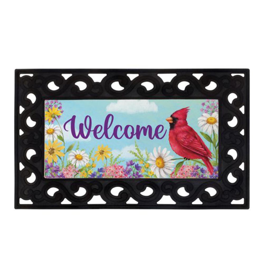 Summer Cardinal Mini Doormat