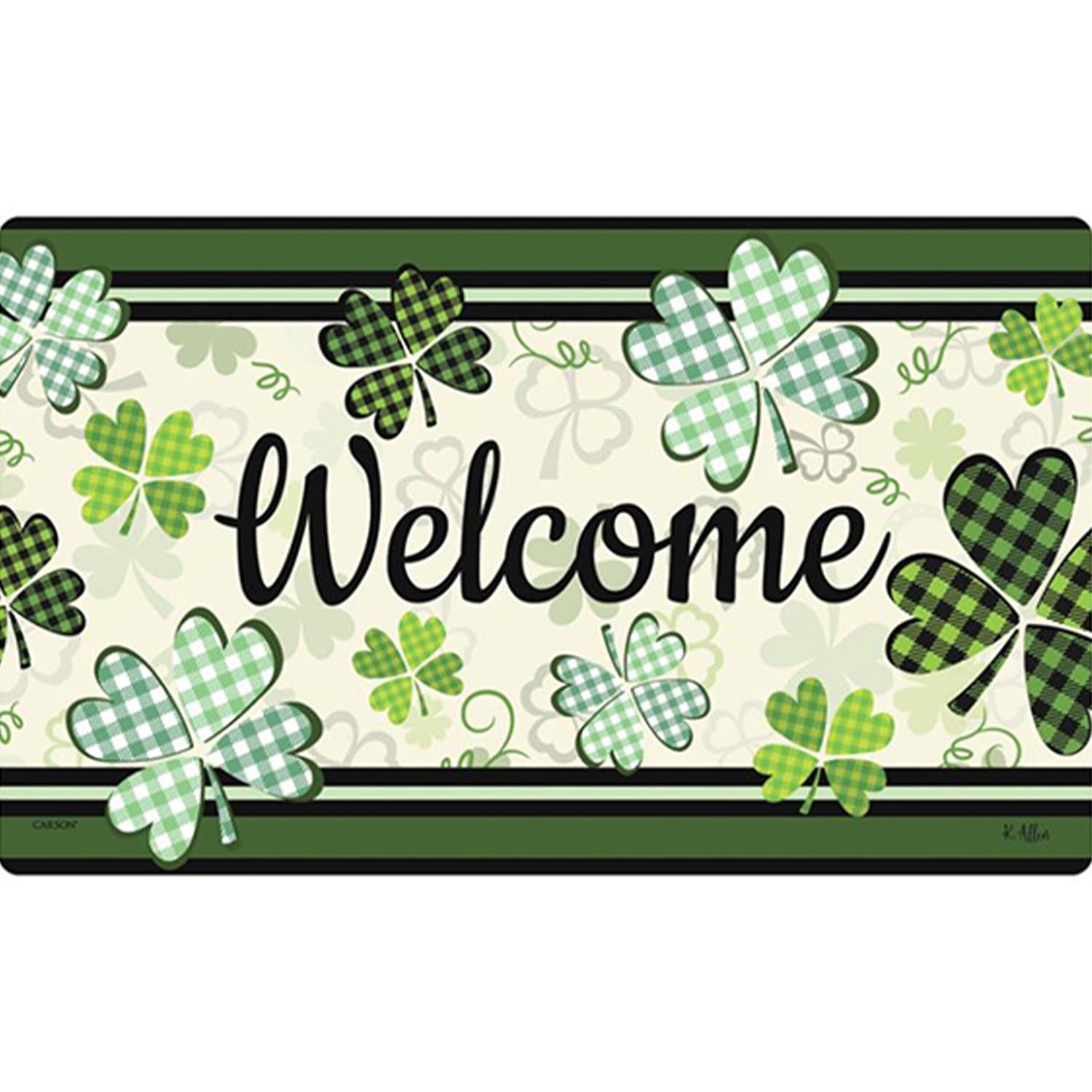 Shamrock Welcome Doormat