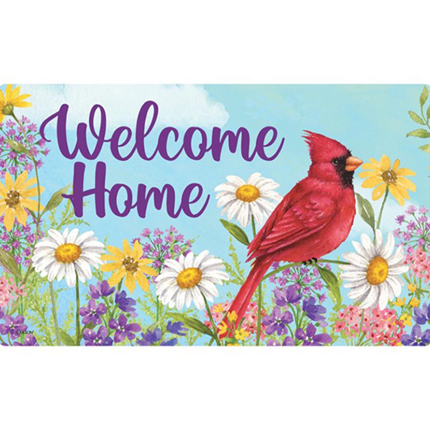 Summer Cardinal Doormat