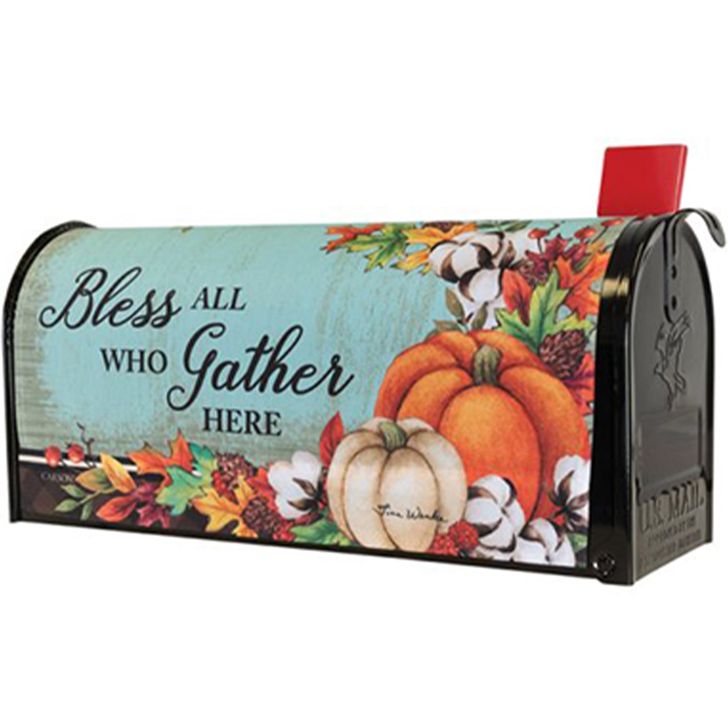 Cotton & Pumpkins Mailbox Cover