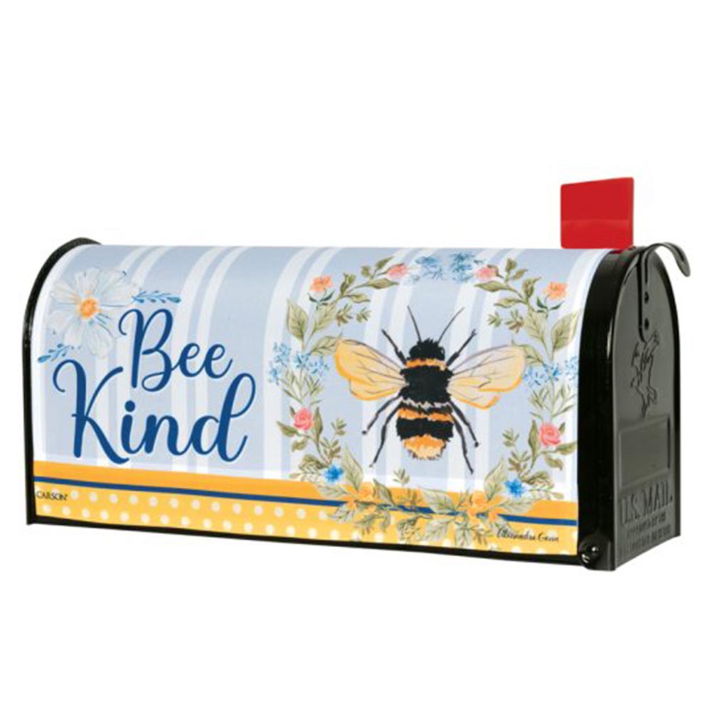 Bee Kind Wreath Mailbox Cover