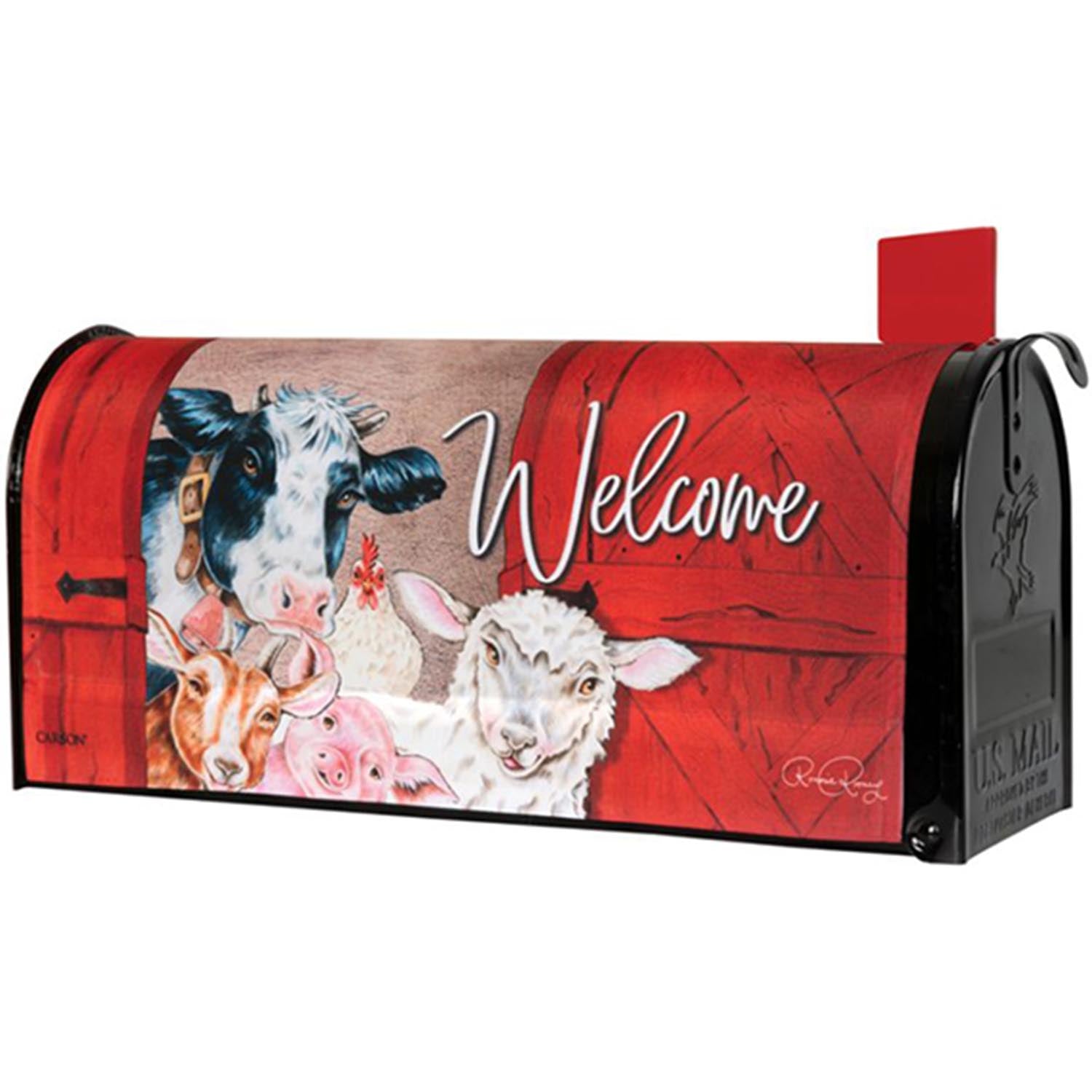 Barnyard Friends Mailbox Cover