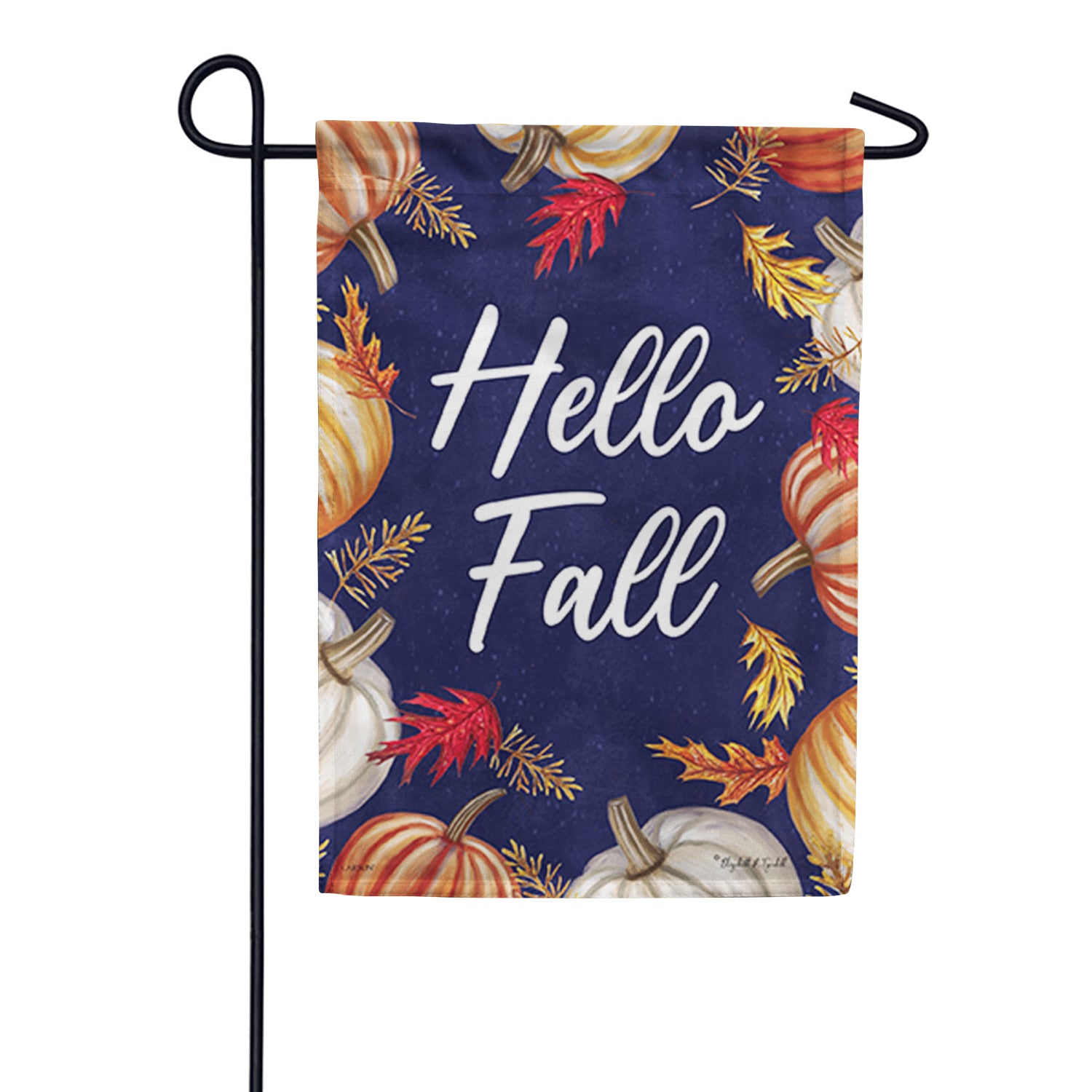 Pumpkin Frame Garden Flag