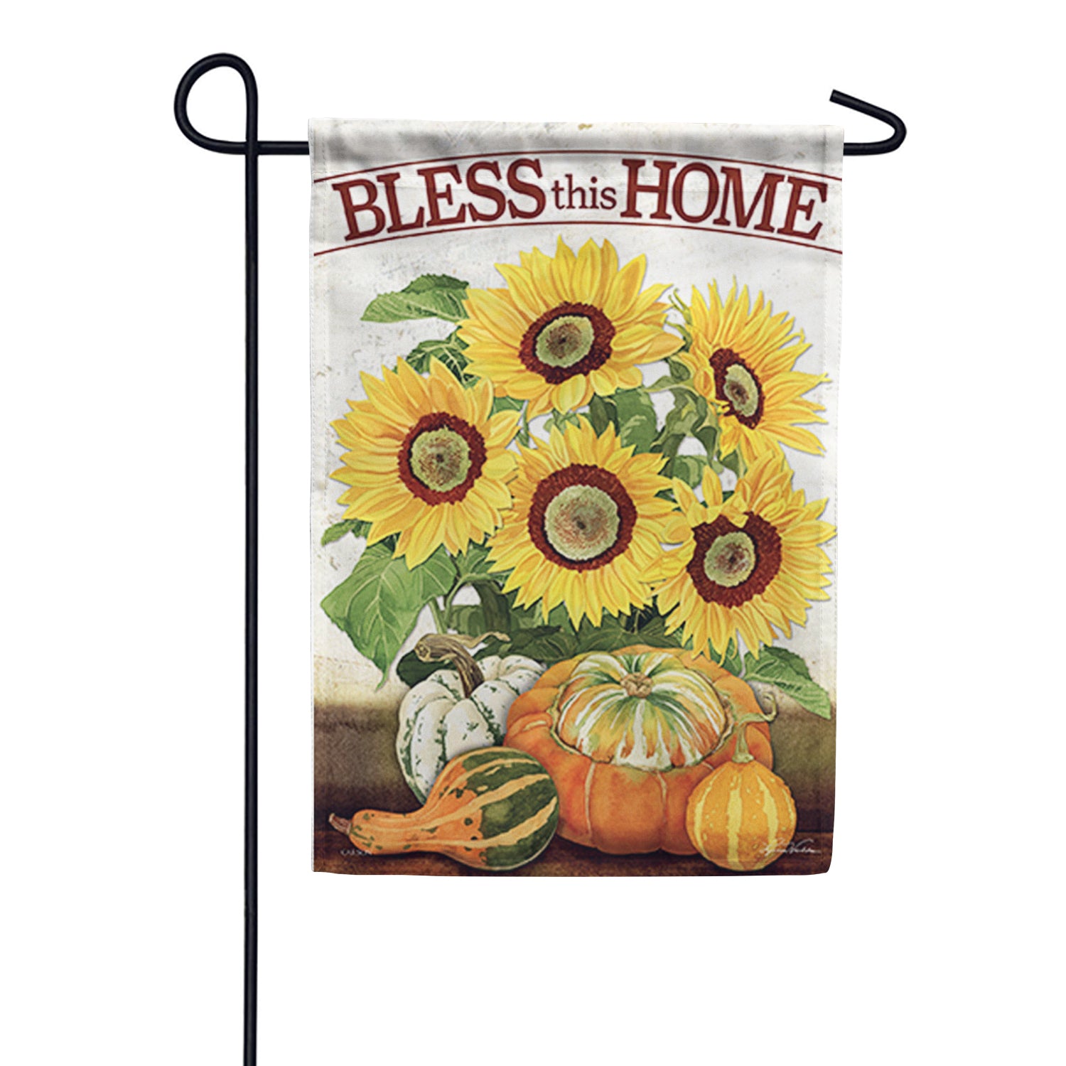 Sunflowers & Gourds - Double Sided Garden Flag