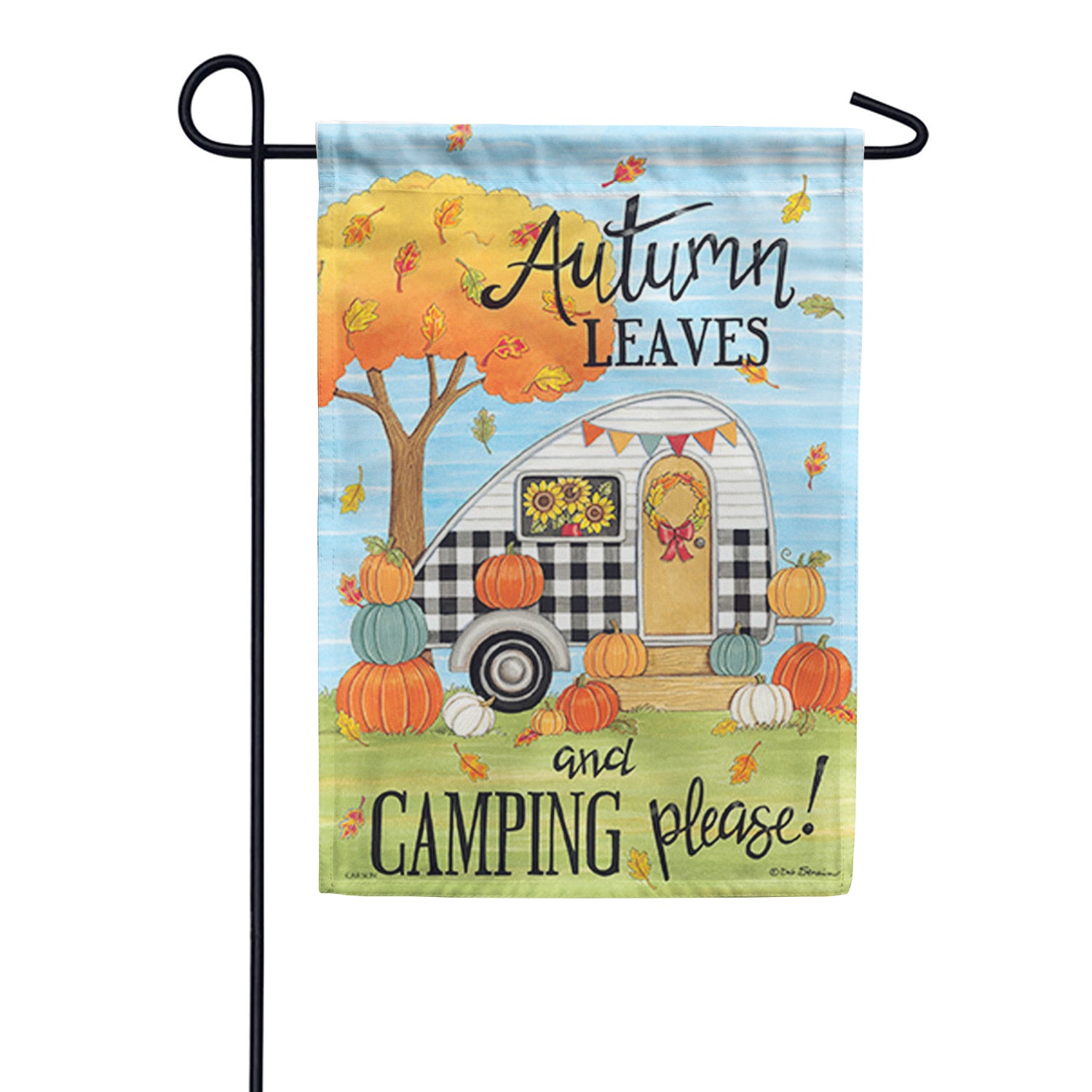 Autumn Camping - Double Sided Garden Flag