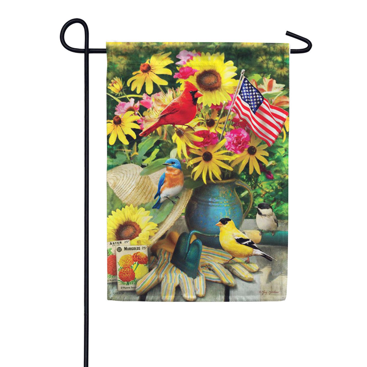 Summer Birds - Double Sided Garden Flag