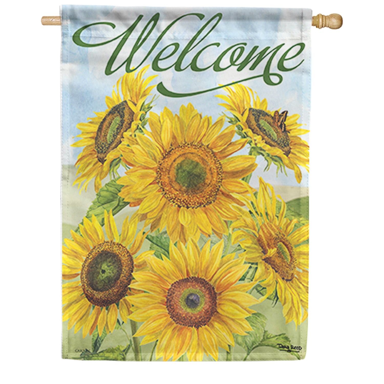 Sunflower Fall House Flag